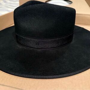 Lack Of Color Black Wide Brim Fedora Hat